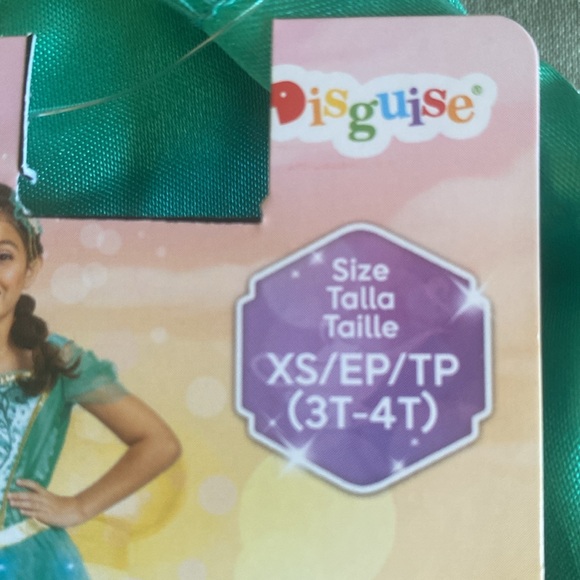 DISNEY PRINCESS "JASMINE" 2PC DELUXE 🌟LIGHT UP🌟 COSTUME SIZE XS (3T-4T)🌟NWT🌟 - Picture 6 of 16